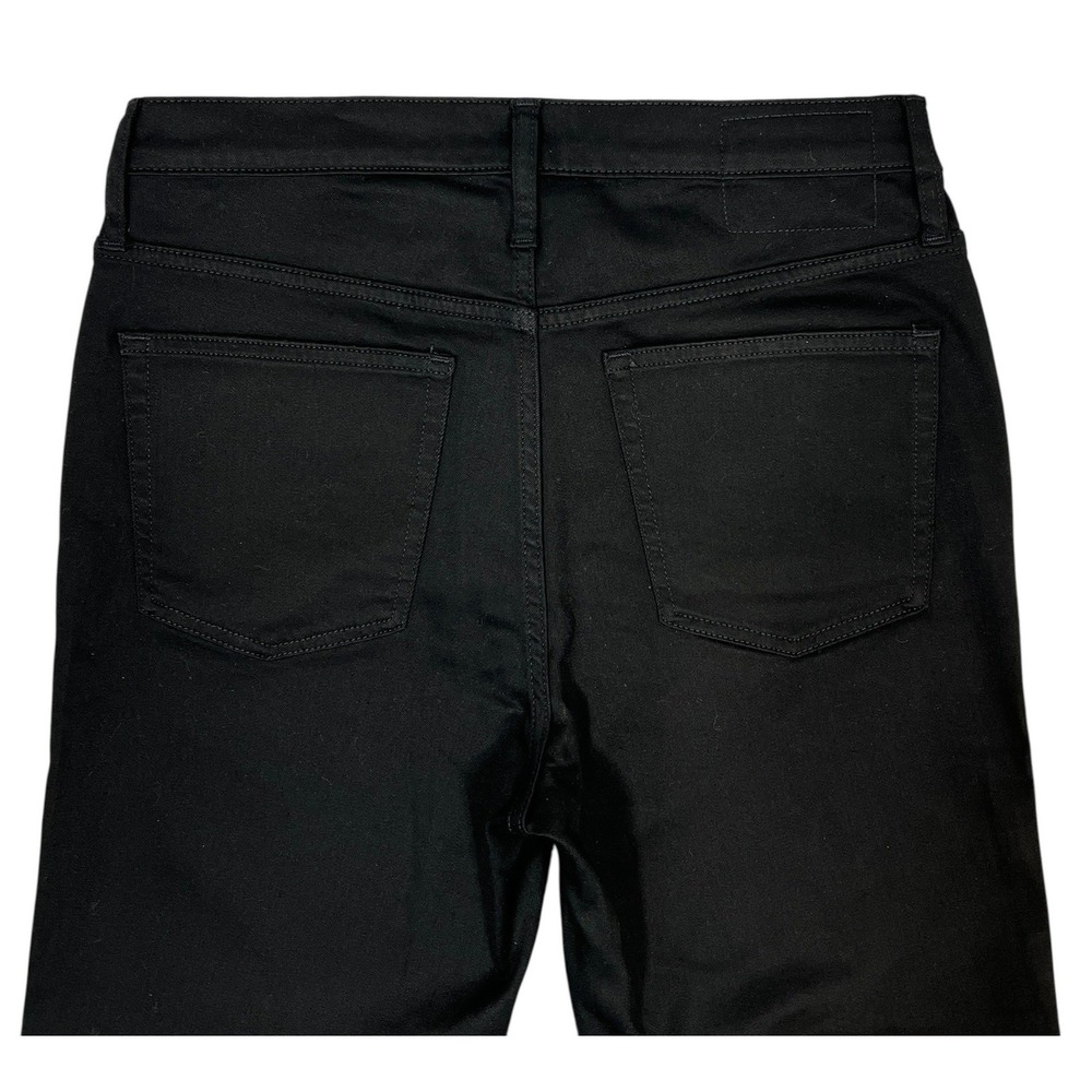 J. Crew '03 Kick Out Mid-Rise Crop Flare Jeans 29" Black Minimalist Stretchy NEW - Picture 6 of 9